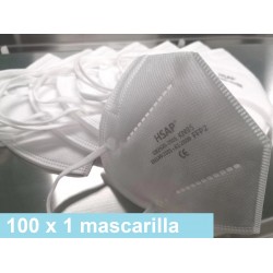 Mascarilla KN95 / FFP2 (100 unidades) marca HSPA®